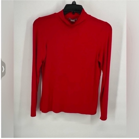 kenzie Tops - Kenzie Red Soft Base Neck Layer Long Sleeve Top L